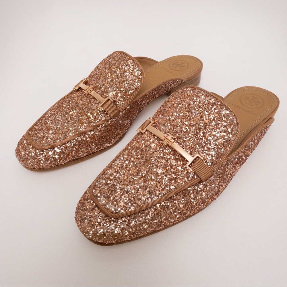 TORY BURCH Amelia Glitter Backless Loafer Pink - Picture 5 of 11